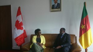 Le Haut-Commissaire du Canada au Cameroun chez le Président de la CDHC- DR